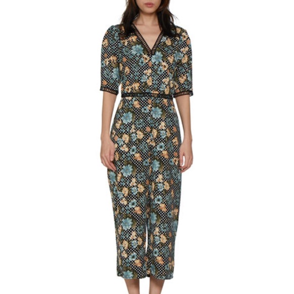 Walter Baker Pants - NWT Walter Baker Floral Dot Bayard Jumpsuit 8